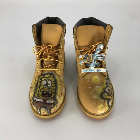 Timberland Boys Lace Up Waterproof Wheat Boots 6 - Picture 2 of 12